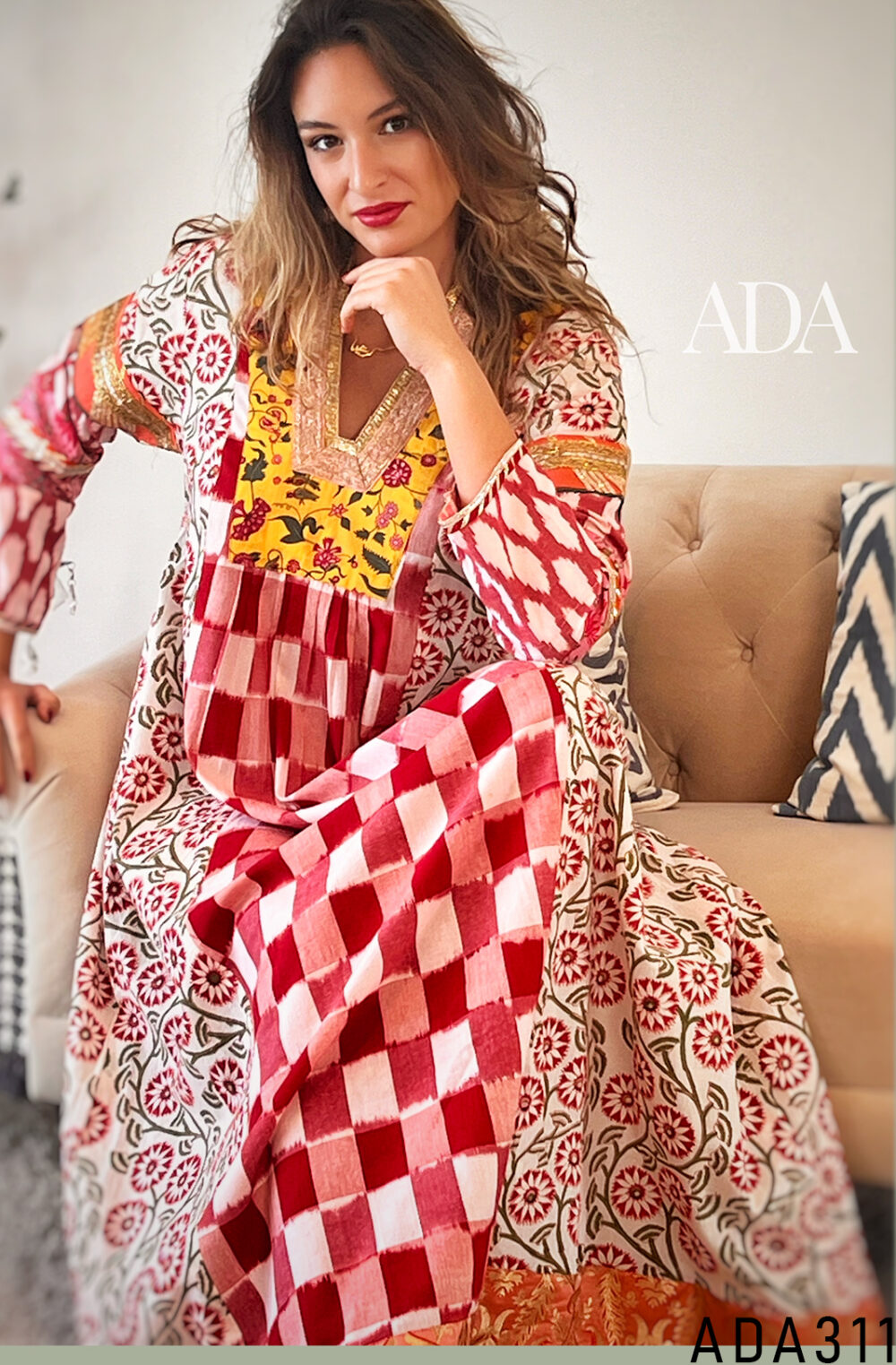 Bohemian Floral kaftan