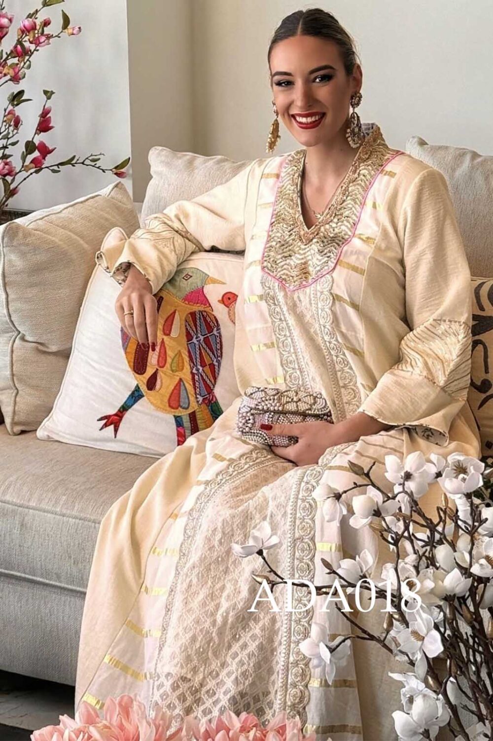 The London Orchid Kaftan