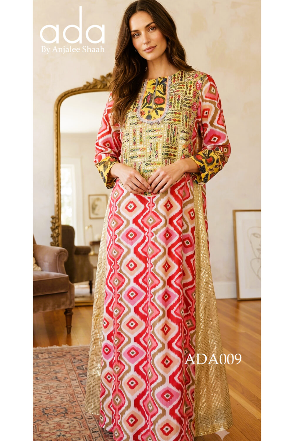 Harmonic Ecru Kaftan