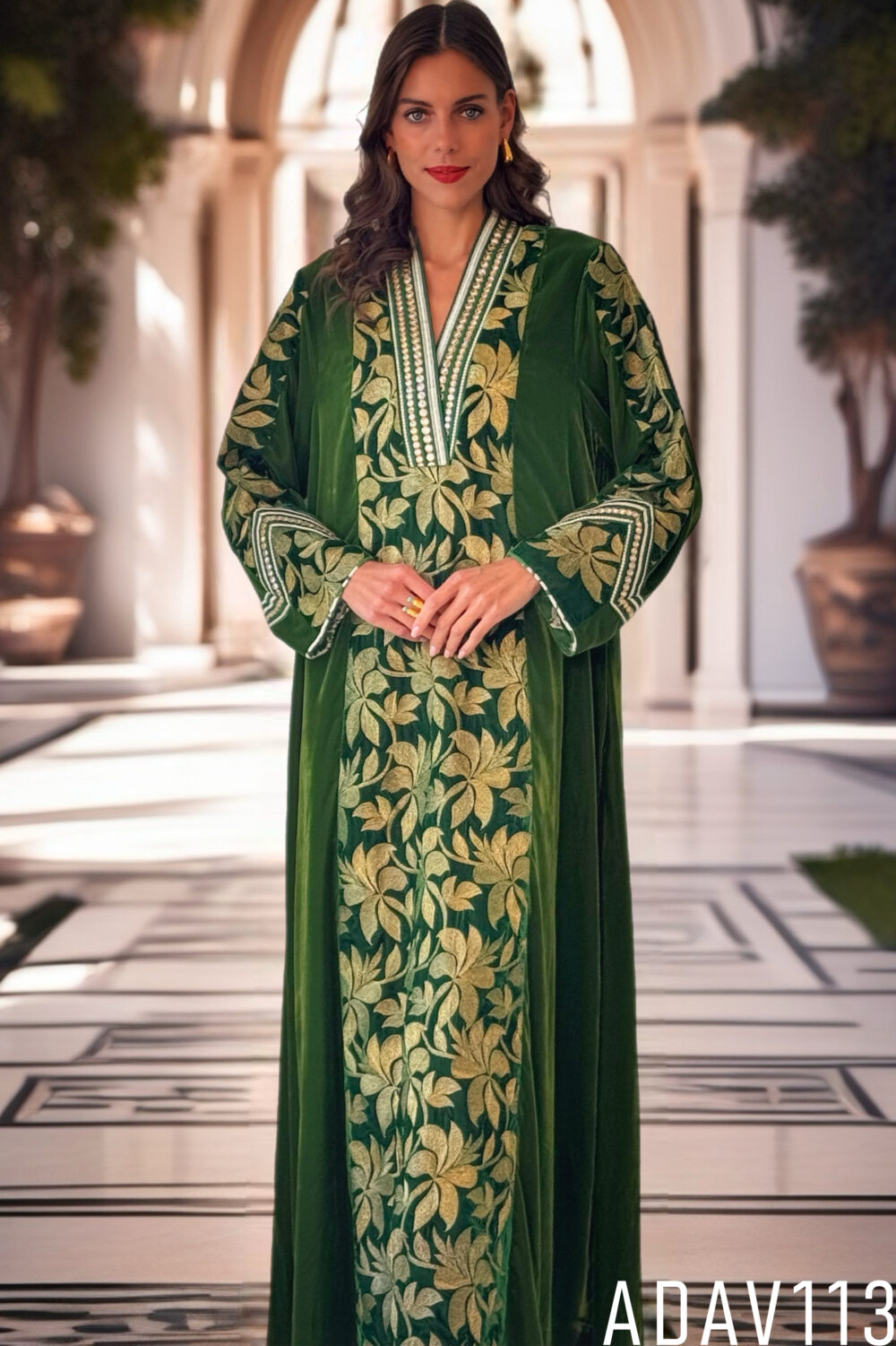 Radiant Emerald Kaftan