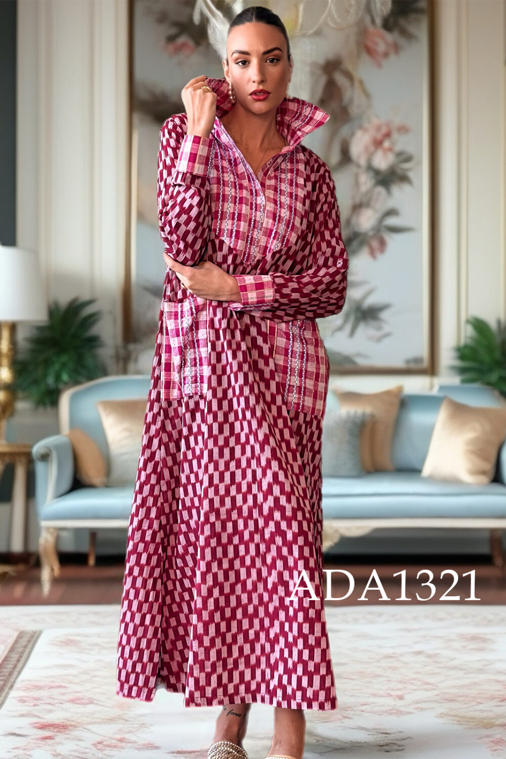 Checked Paradox Kaftan