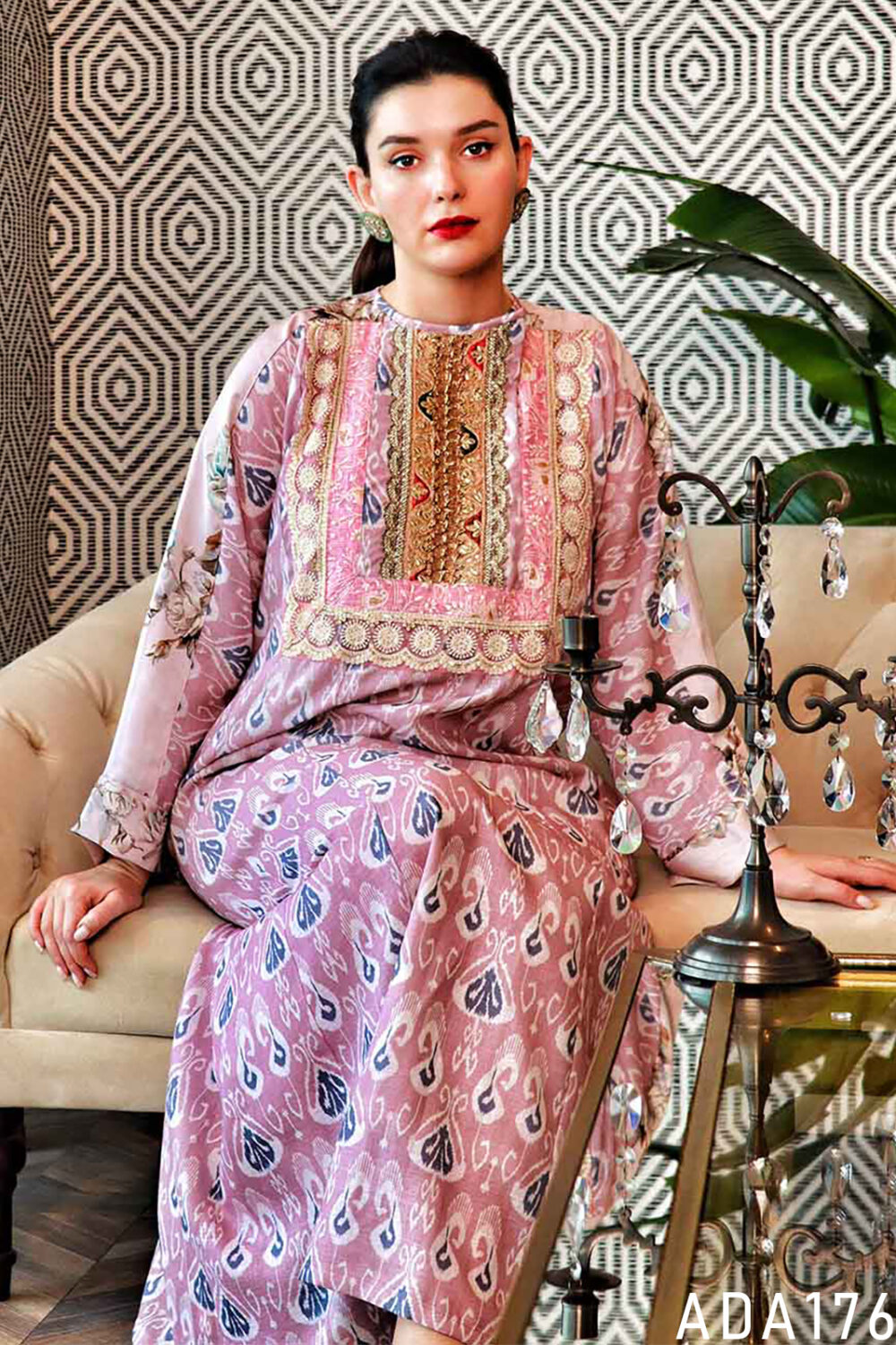 Rich Pink Dynamic Fusion Kaftan