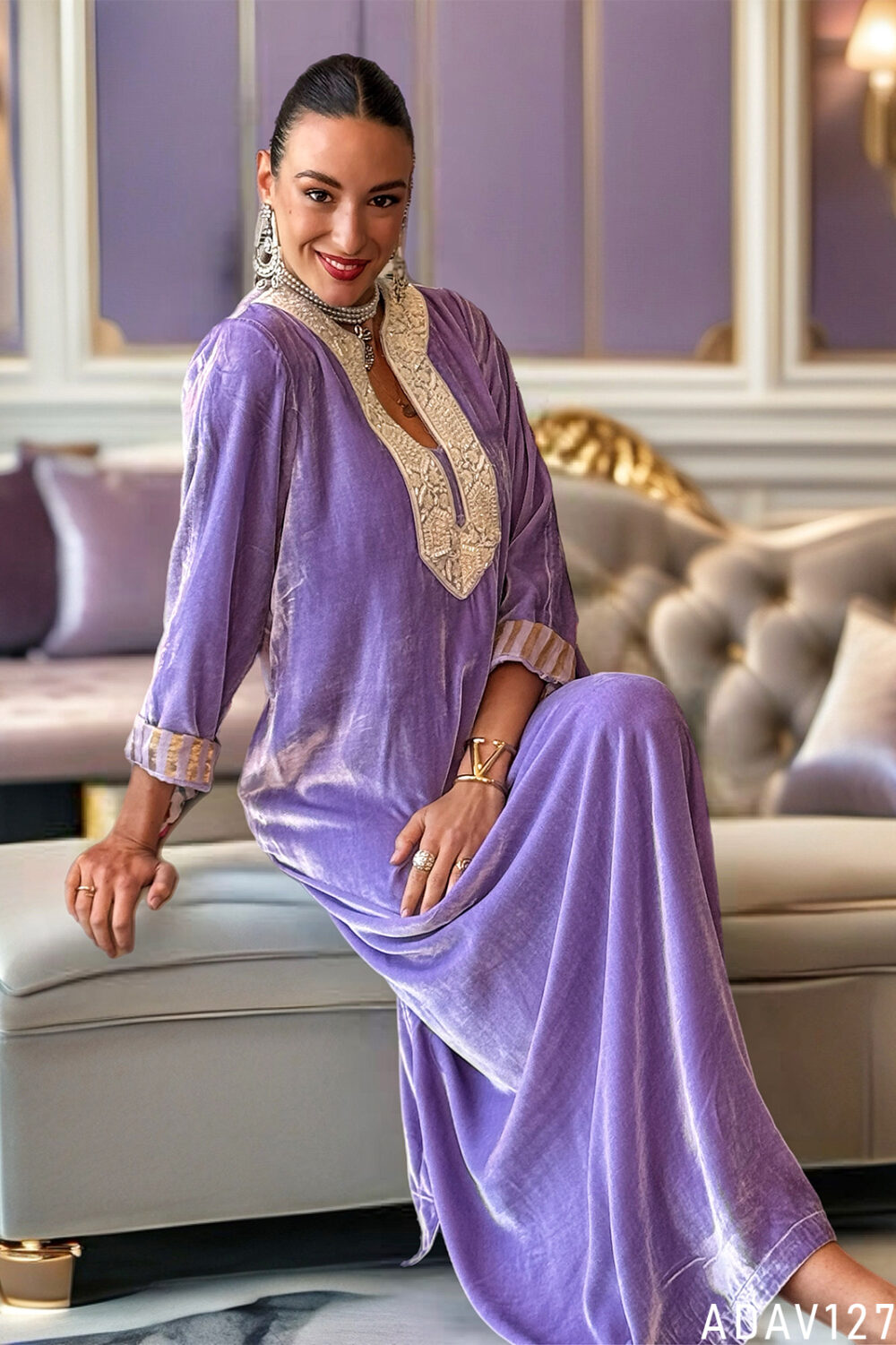 Lavender Embrace Kaftan