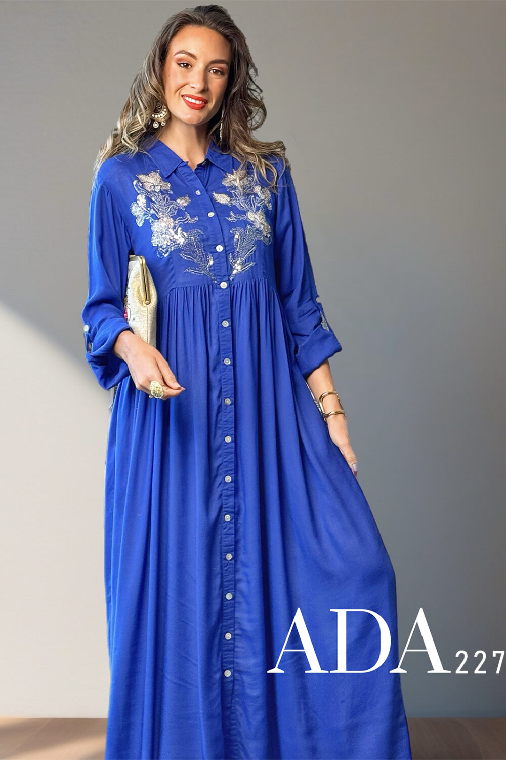 Blue Ember Kaftan