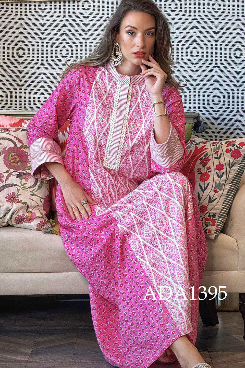 Pink Zenith Kaftan