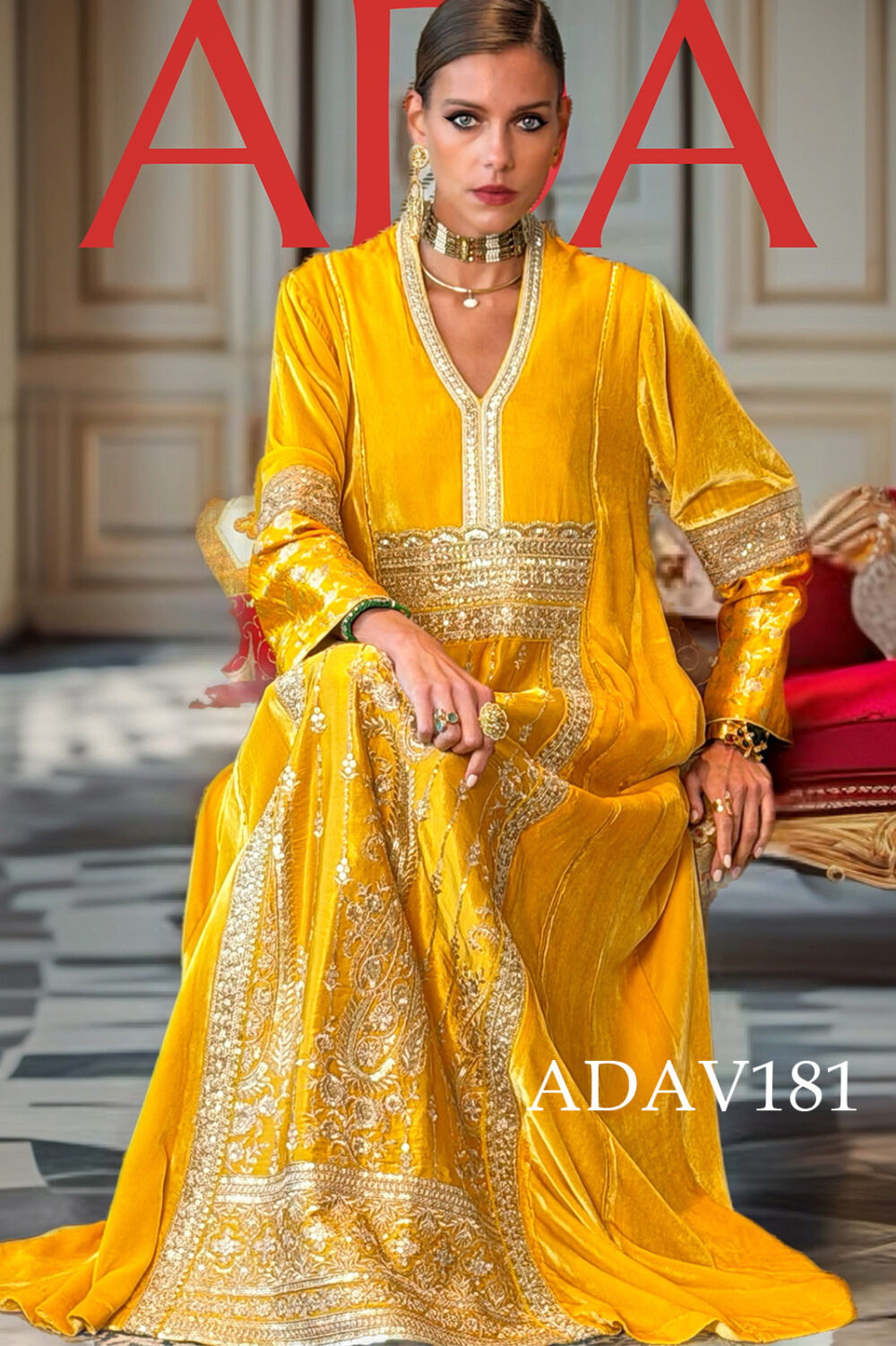 Golden Sunburst Kaftan