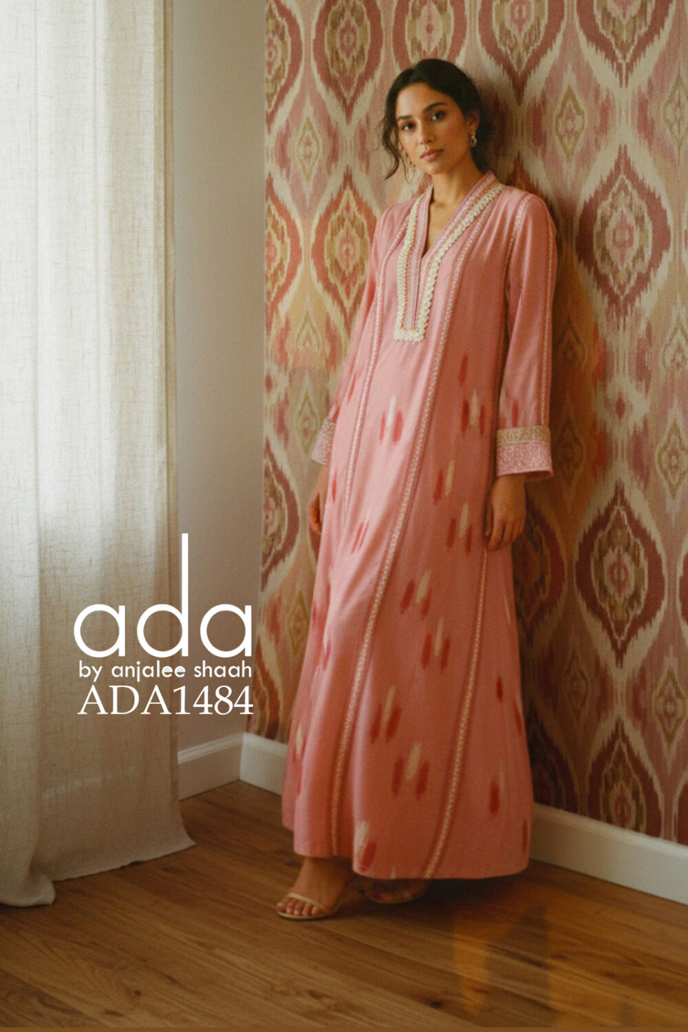 Coral Bloom Kaftan