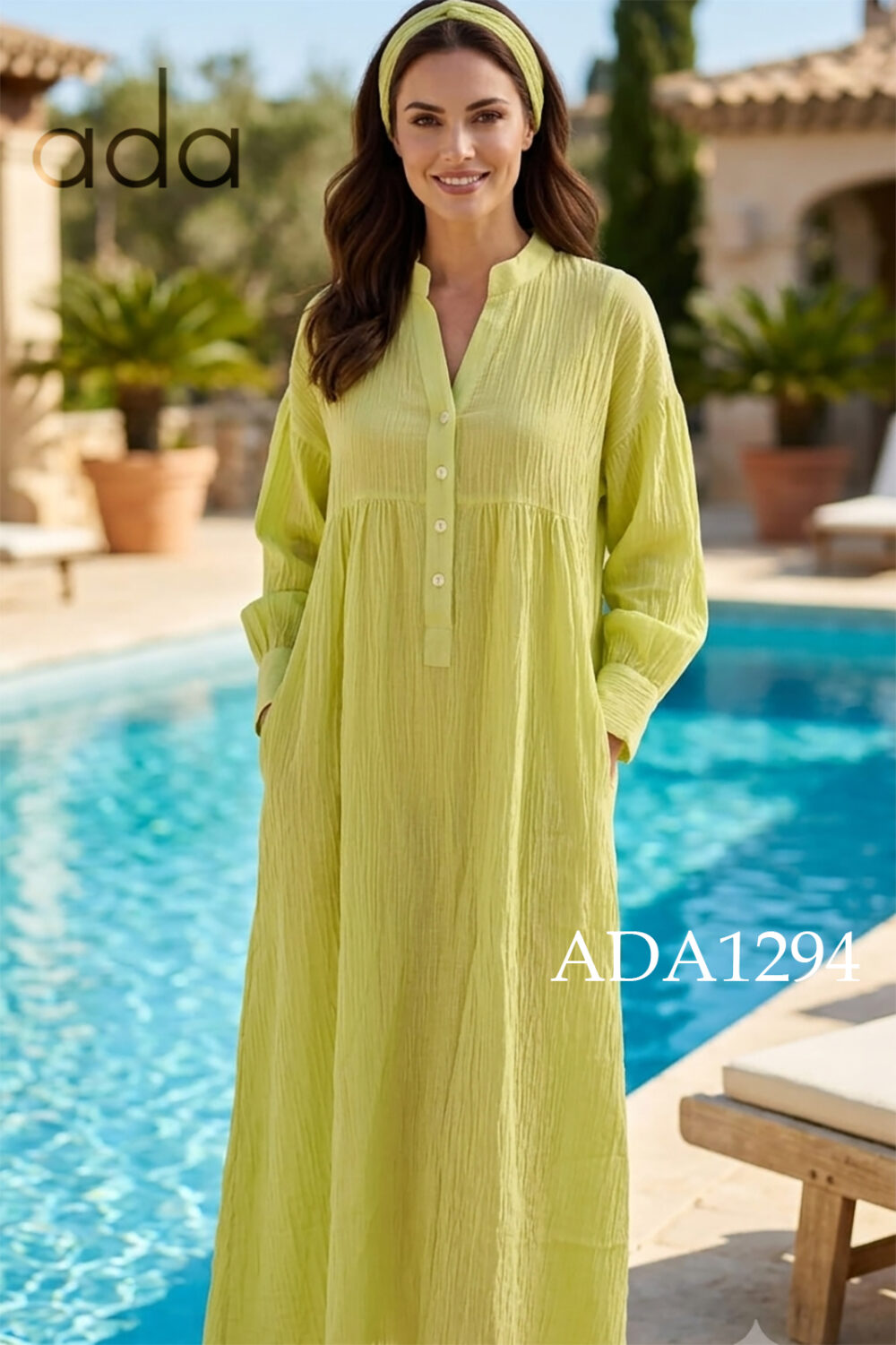 Lime Aura Tunic Dress