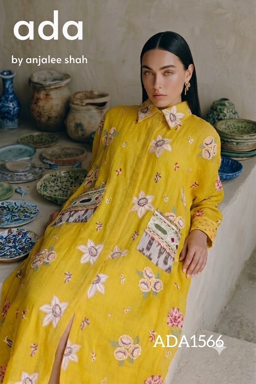 Hayat Yellow Kaftan