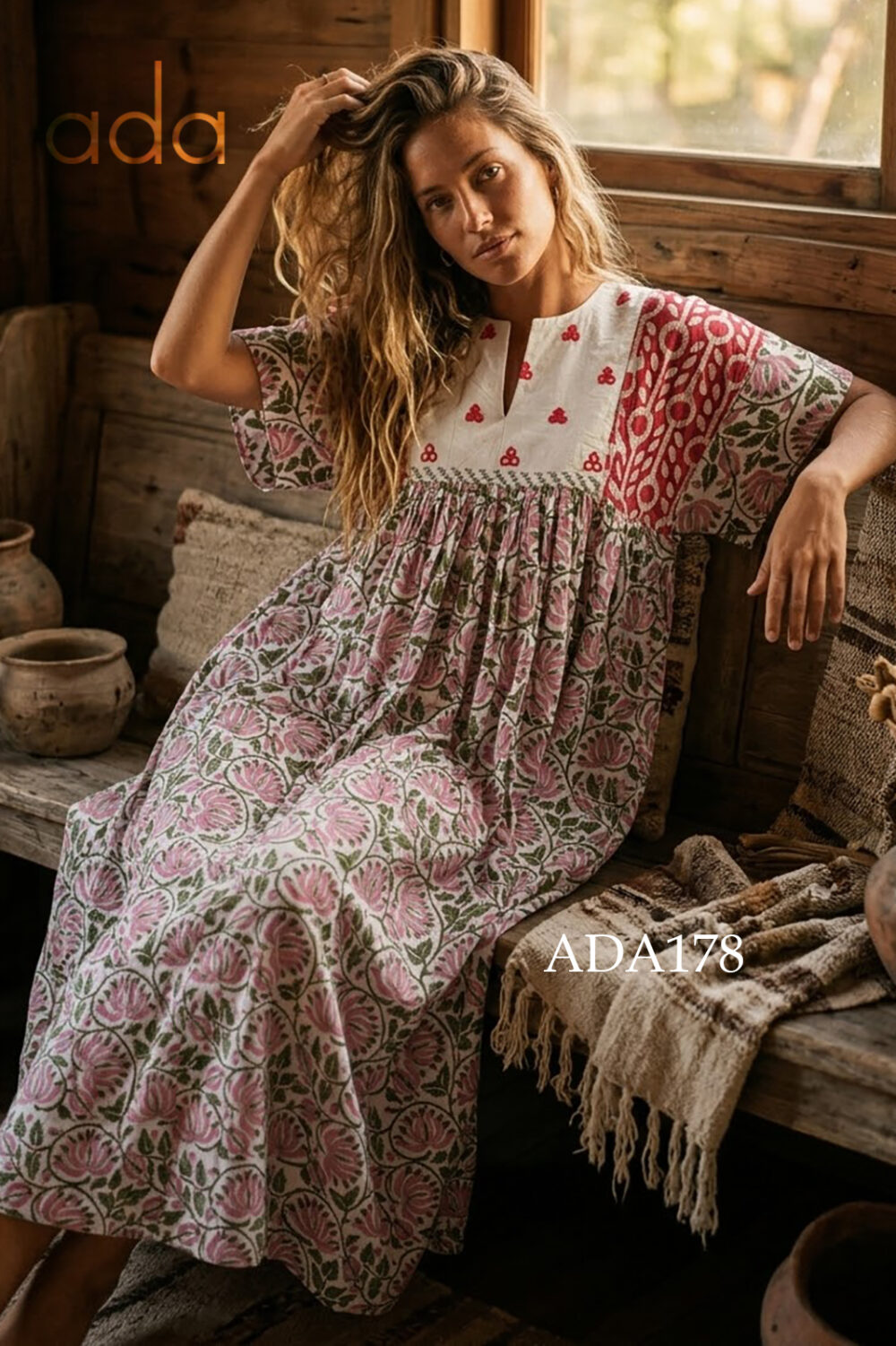 Red Grace Kaftan