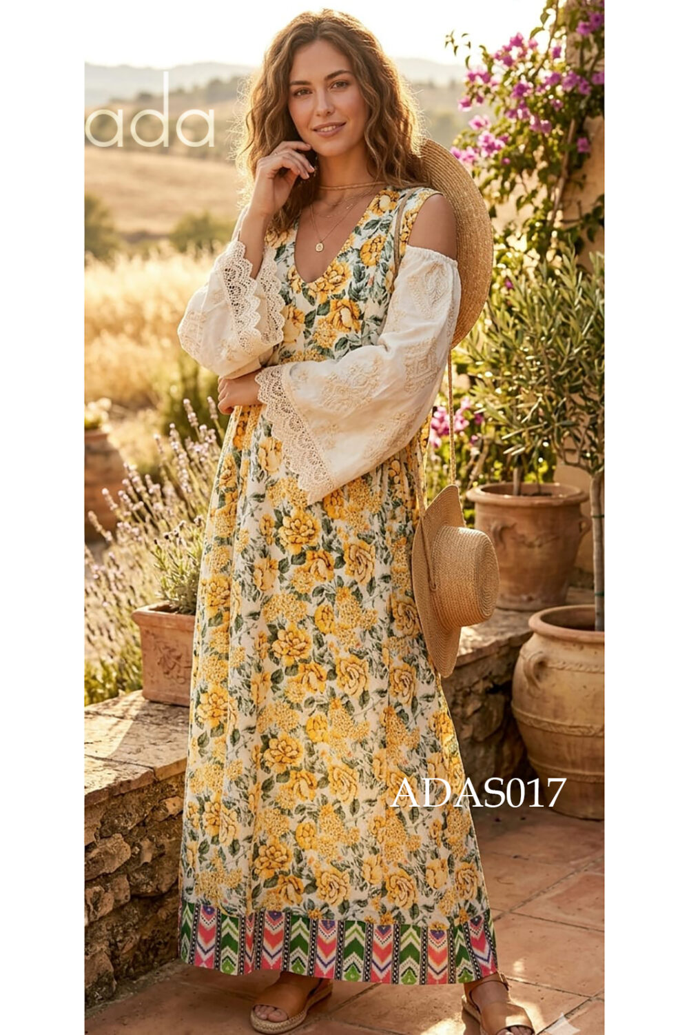 Petal Scallop Kaftan