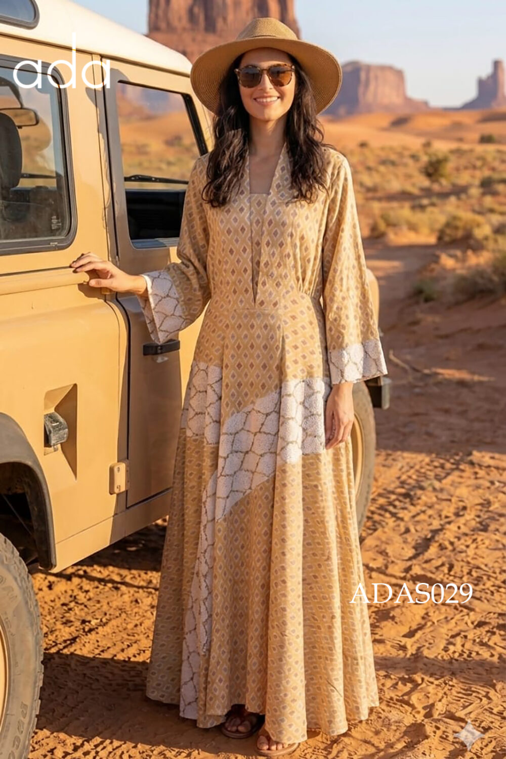 Amber Lattice Kaftan