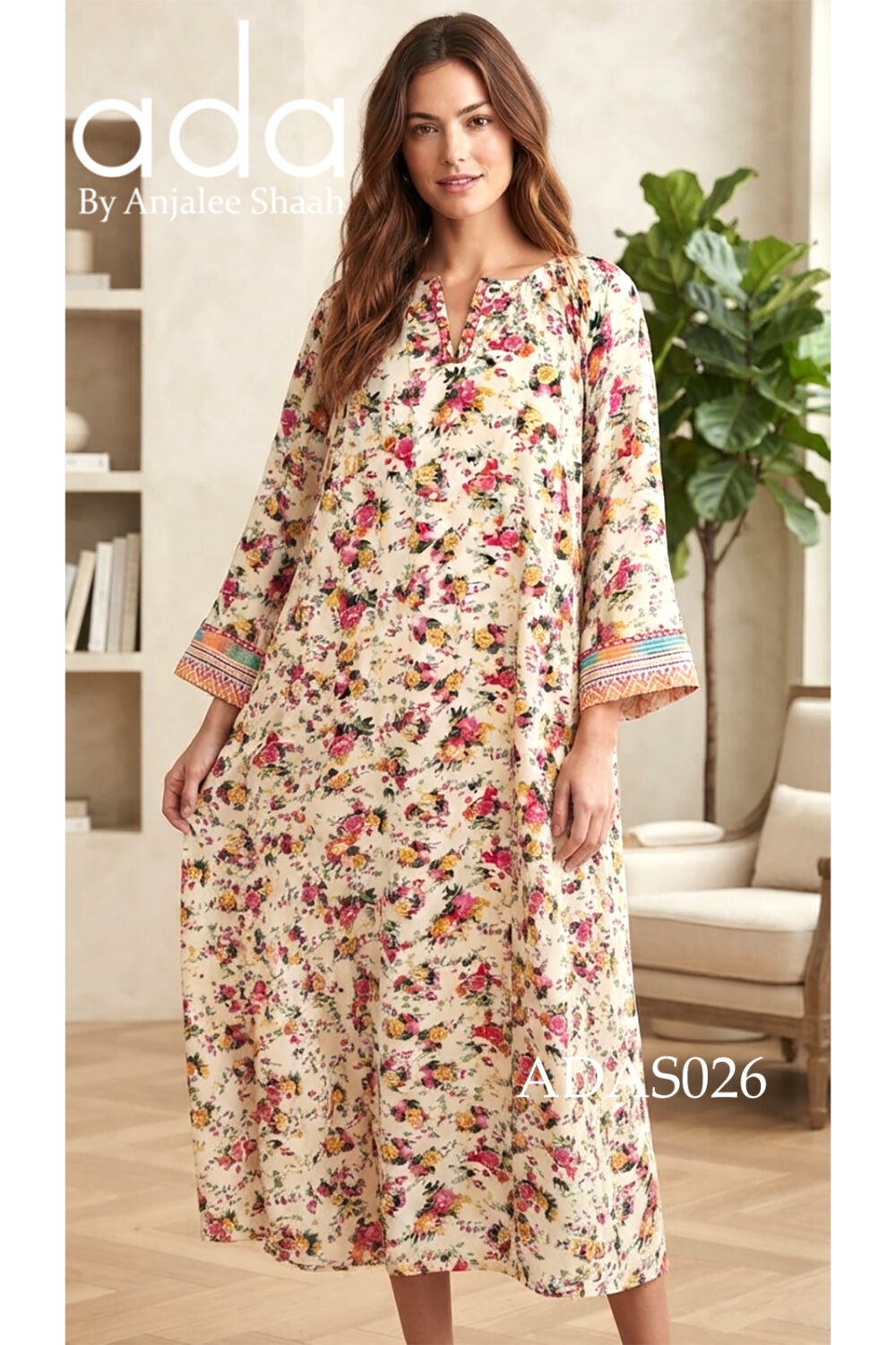 Botanical Blush Kaftan