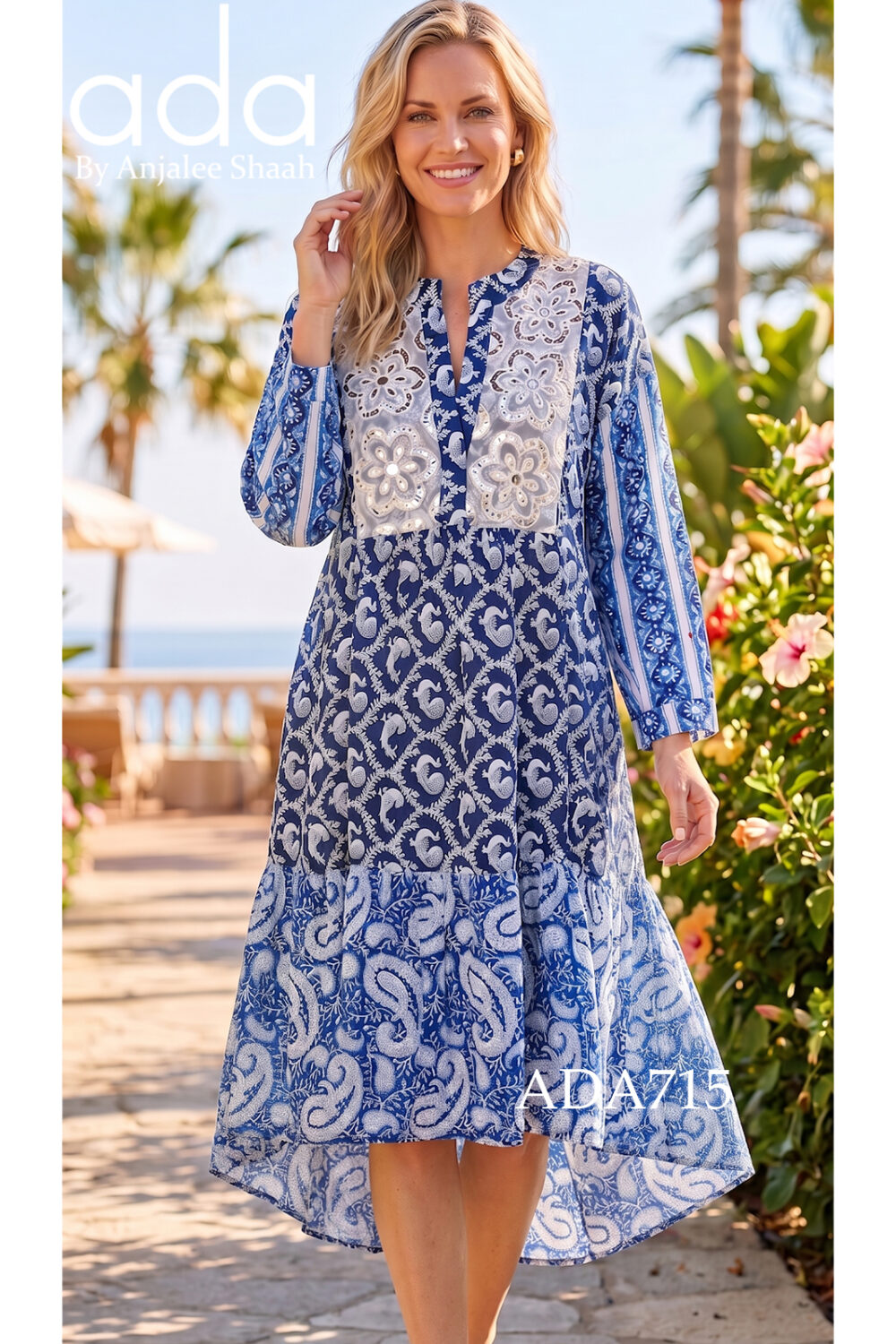 The Azure Bloom Dress
