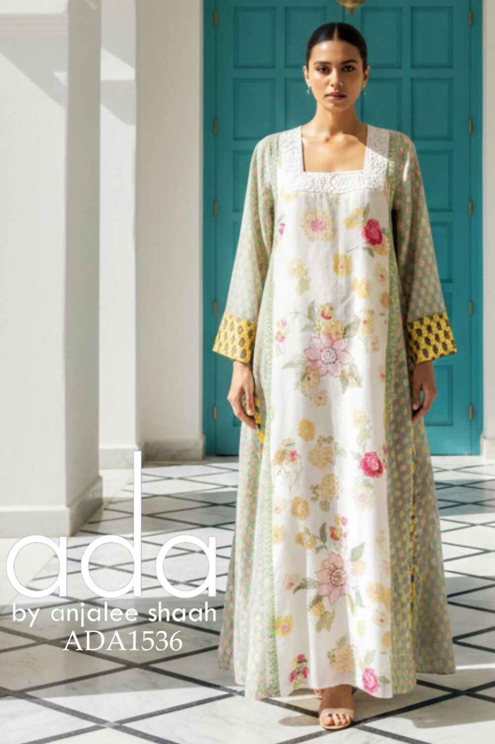 The Harlequin Panel Kaftan