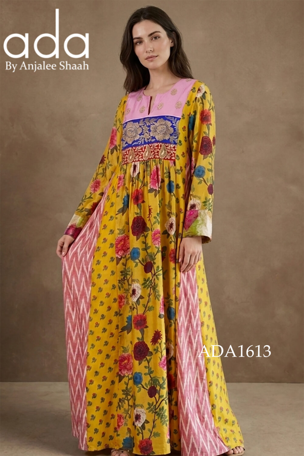 Mustard Bloom Kaftan