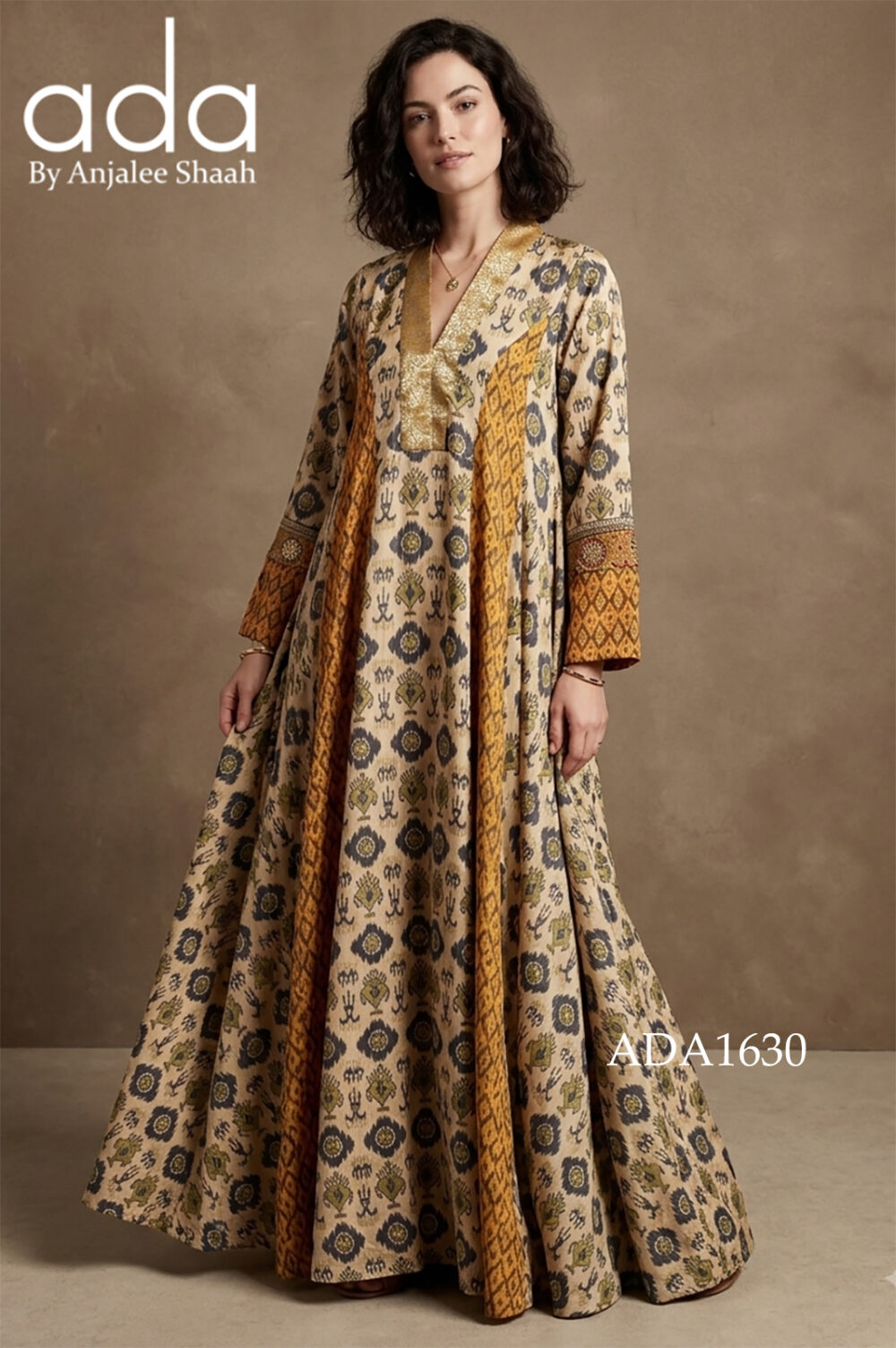 The Mosaic Ikat  kaftan